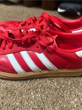 adidas Samba Athletic Shoes - Red/White